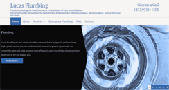 Desktop Screenshot of lucasplumbinginc.com